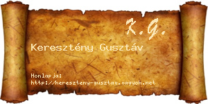 Keresztény Gusztáv névjegykártya
